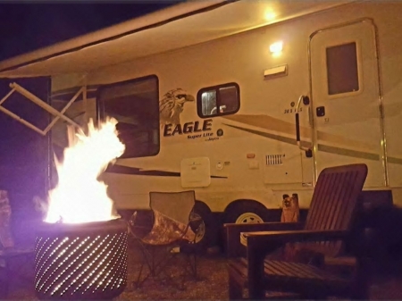 RV with Amazing Views! Private 3.5 acres, peaceful spot next to national forest